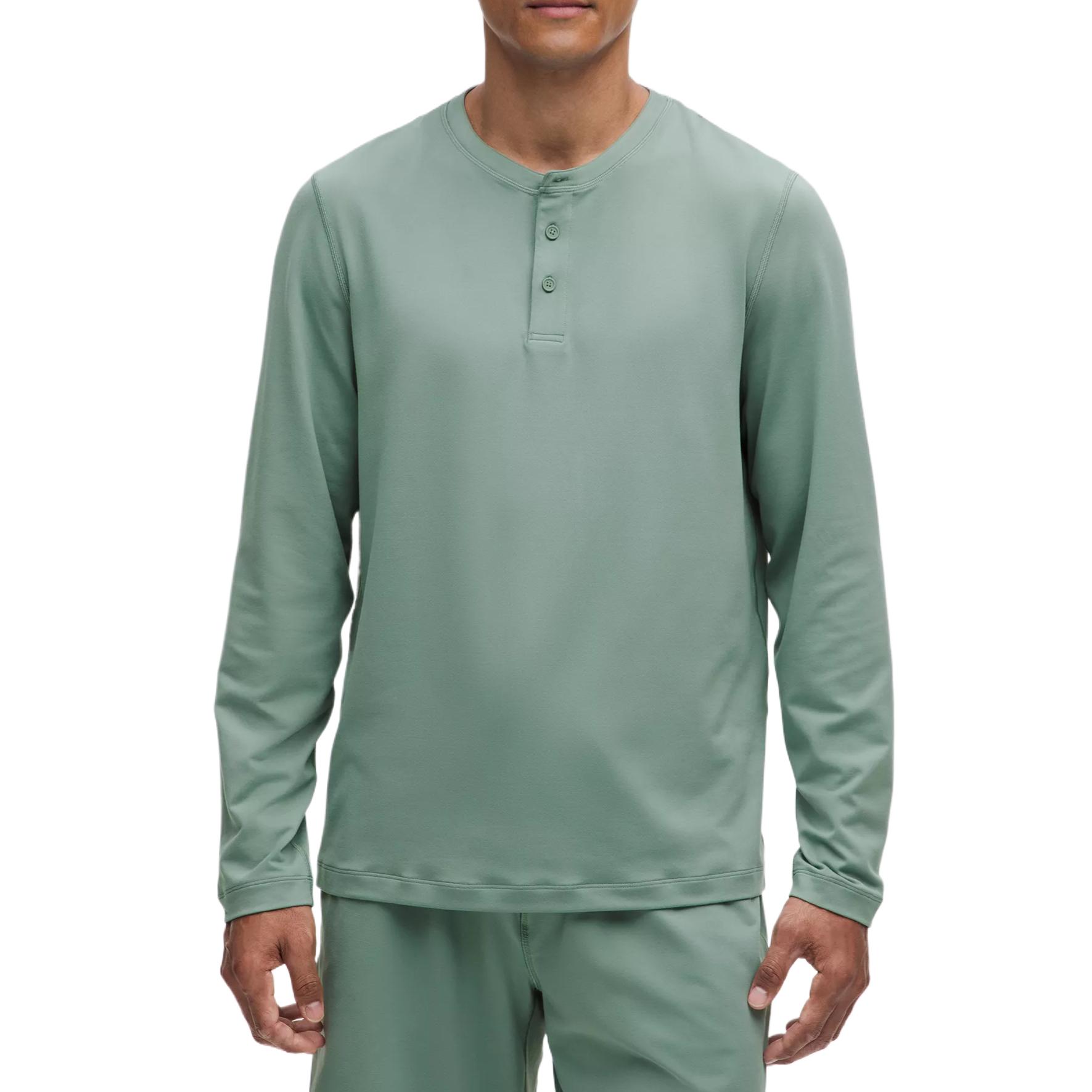 Мягкий джерси лонгслив хенли трикотаж для мужчин Lululemon, синий
Мягкий джерси лонгслив хенли трикотаж для мужчин Lululemon, синий