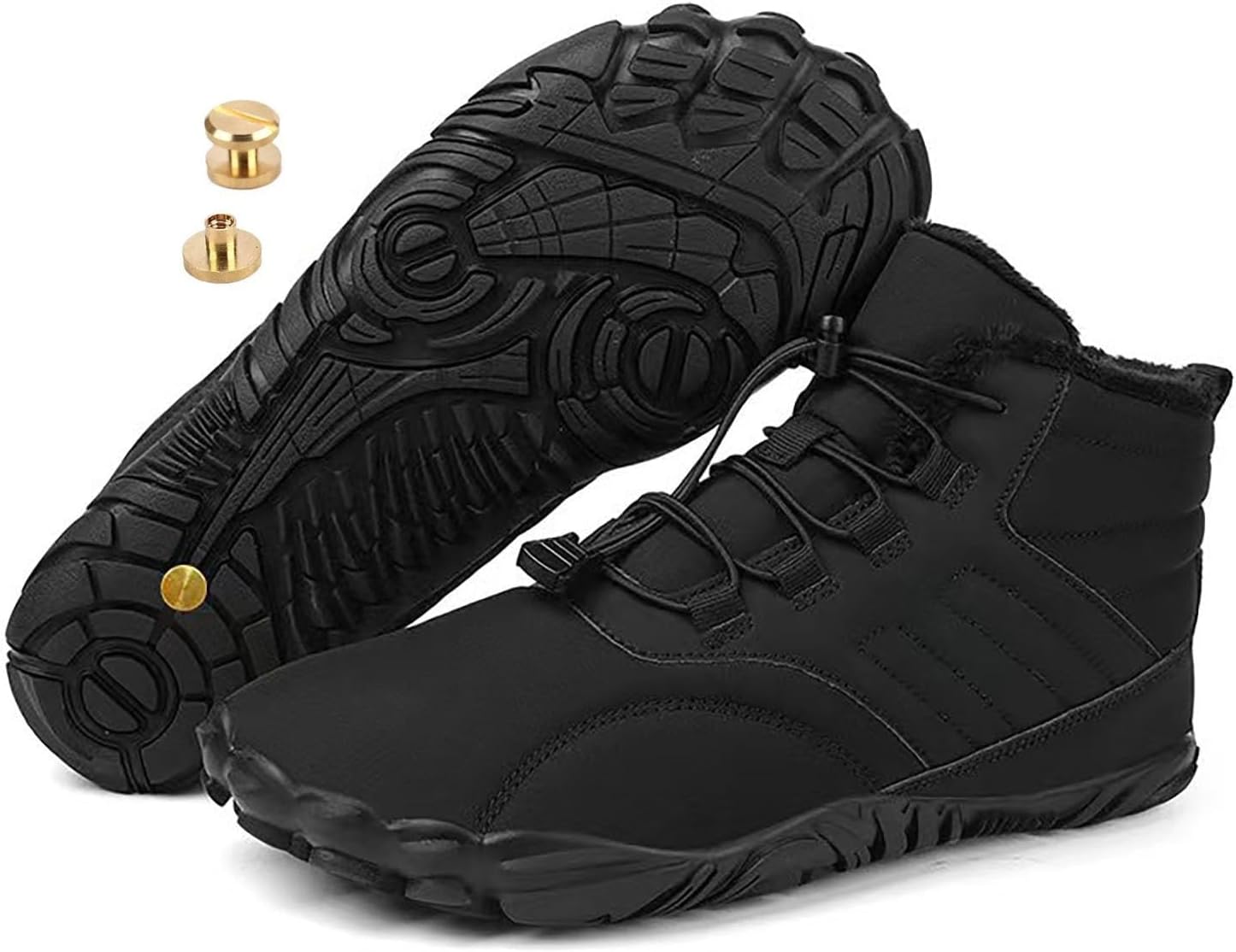 Зимние заземляющие обувь с медью, походная обувь для ходьбы, зимние походные ботинки для женщин и мужчин с цельными медными винтами Zureto, черный
Зимние заземляющие обувь с медью, походная обувь для ходьбы, зимние походные ботинки для женщин и мужчин с цельными медными винтами Zureto, черный