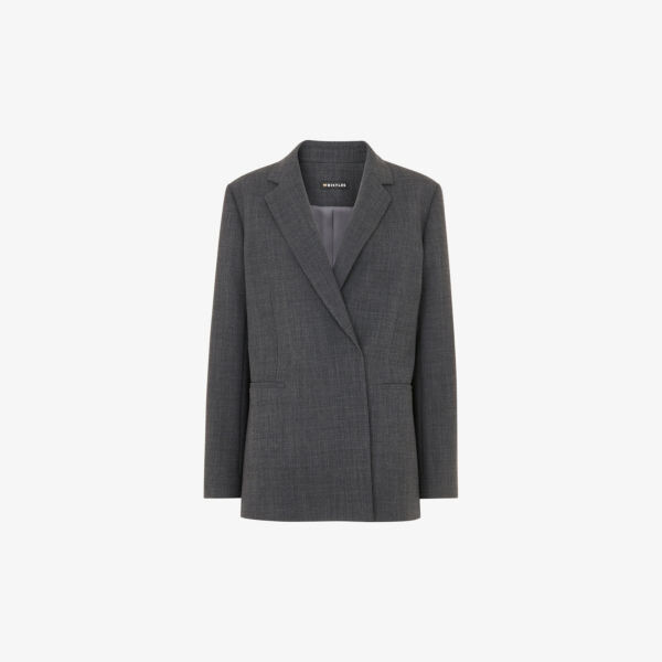 Ограниченная серия Натали, свободный пиджак с лацканами и эластичной шерстяной смесью Whistles, серый
Ограниченная серия Натали, свободный пиджак с лацканами и эластичной шерстяной смесью Whistles, серый