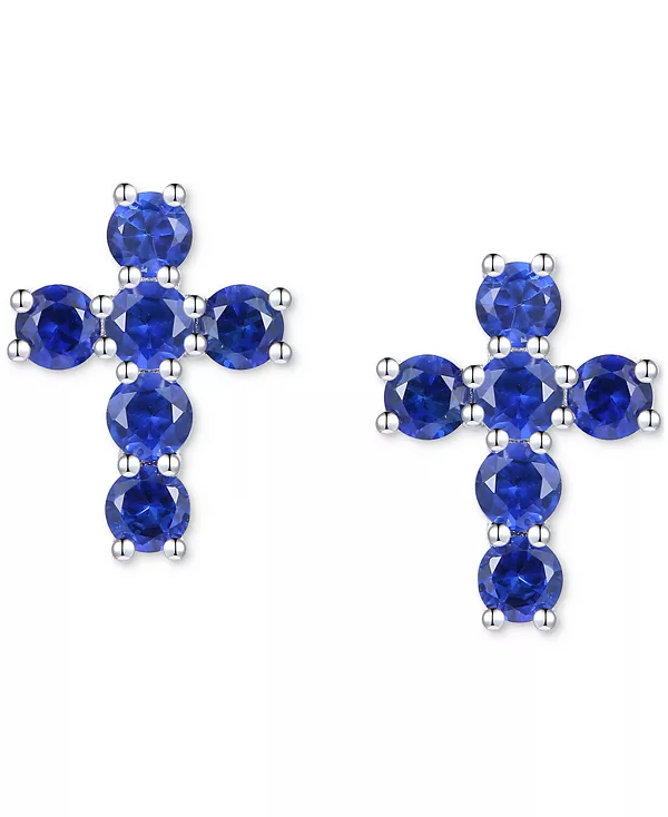 Серьги-Гвоздики в форме креста с выращенными в лаборатории сапфирами (1 карат) из 10-каратного белого золота (также с выращенными в лаборатории рубинами, розовыми сапфирами и опалами) Macy'S, sapphire
Серьги-Гвоздики в форме креста с выращенными в лаборатории сапфирами (1 карат) из 10-каратного белого золота (также с выращенными в лаборатории рубинами, розовыми сапфирами и опалами) Macy'S, sapphire