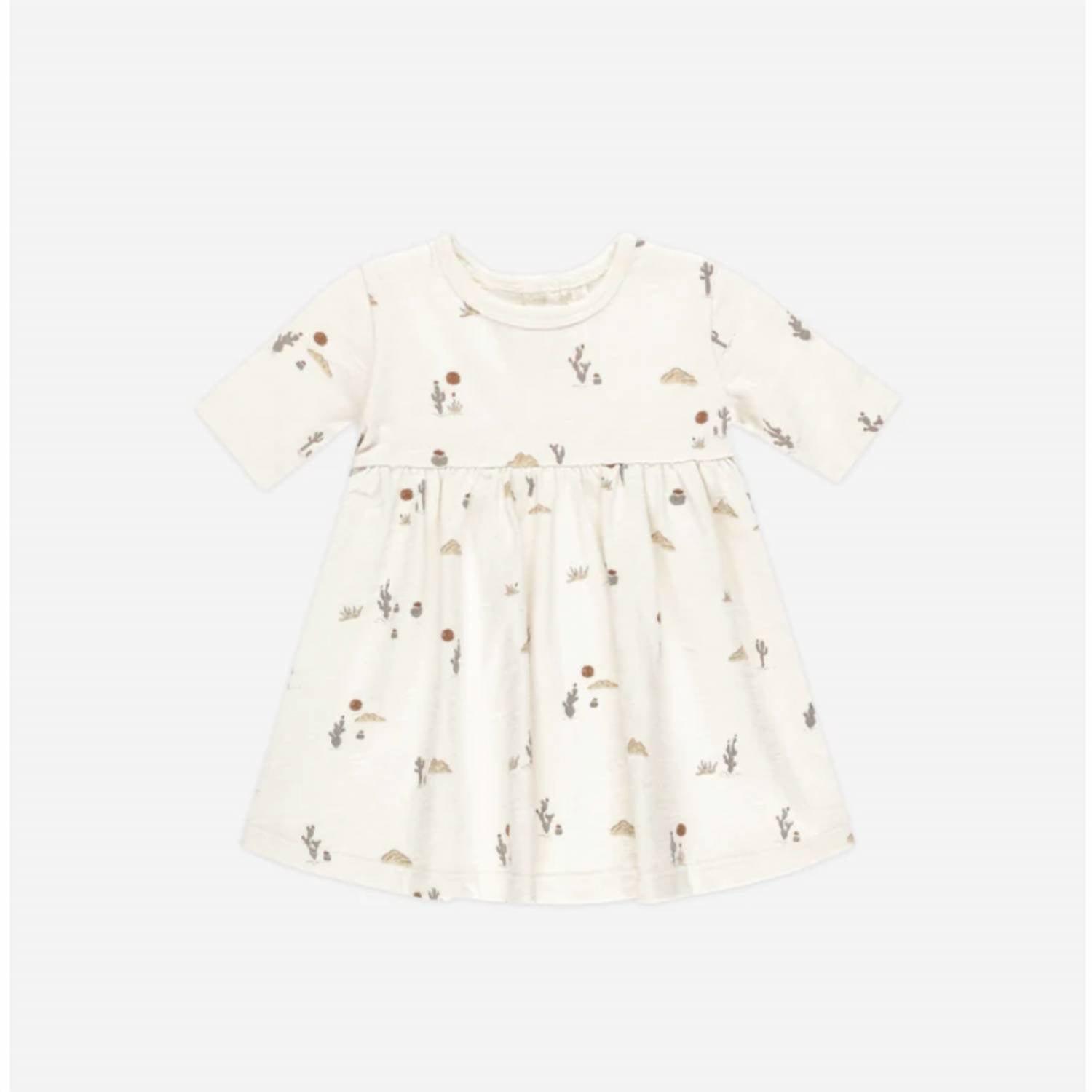 Детское платье с рюшами на воротнике и пуговицами в цвете Desert Rylee + Cru, Desert