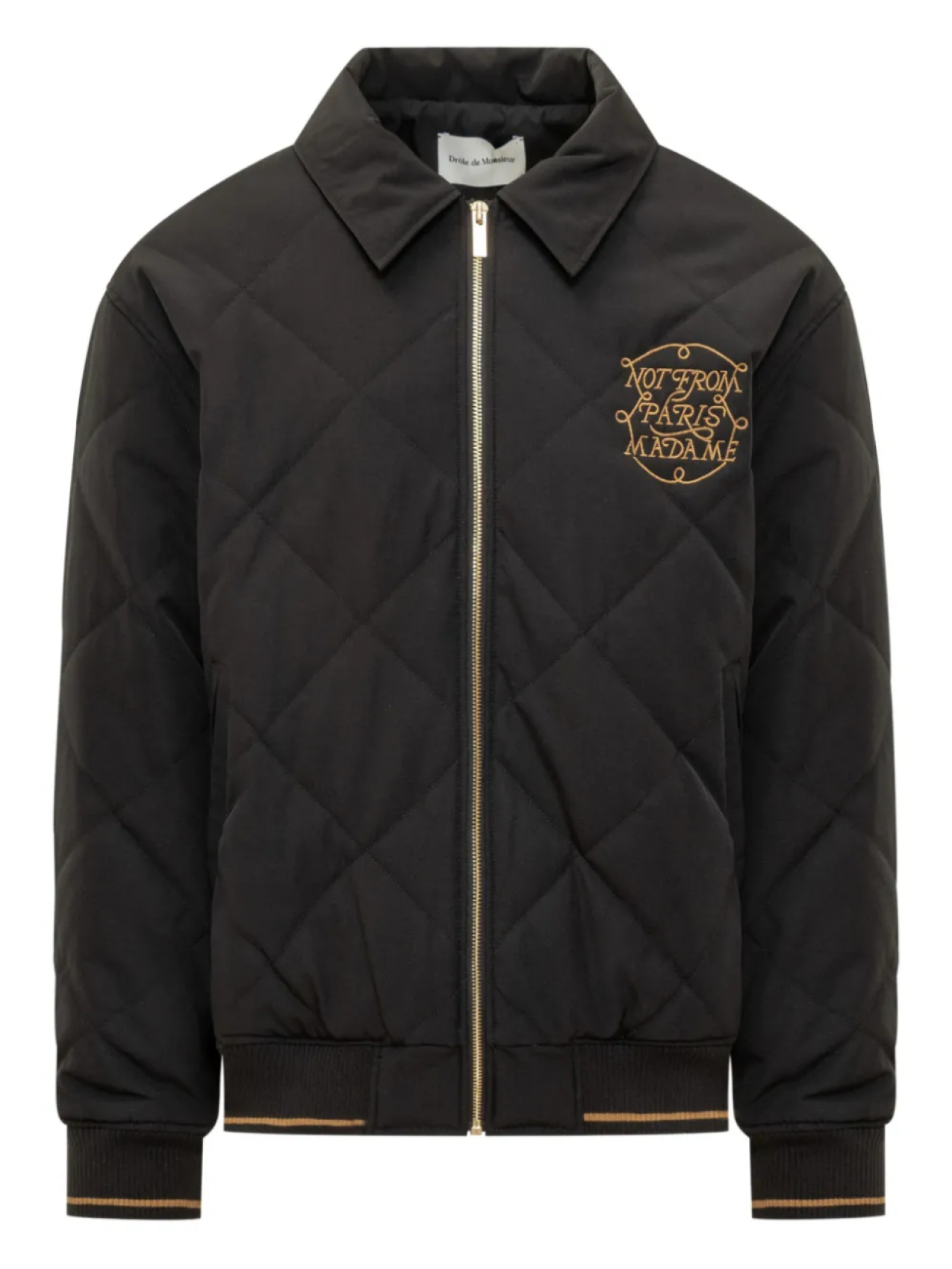 Стеганая куртка Drôle De Monsieur с надписью, черный
Стеганая куртка Drôle De Monsieur с надписью, черный