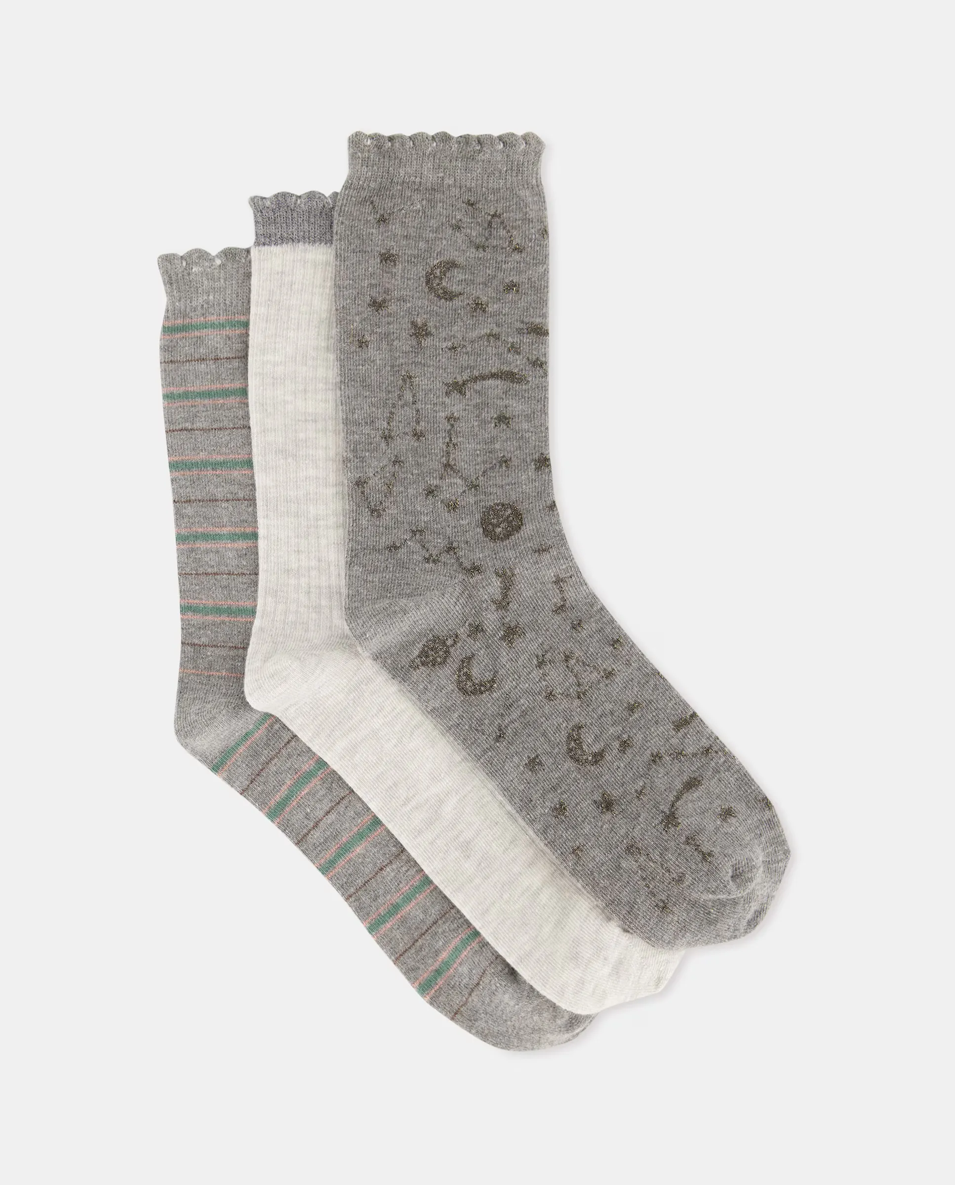 Набор из трех пар женских носков с принтом Green Coast, цвет 820 Gris medio
Набор из трех пар женских носков с принтом Green Coast, цвет 820 Gris medio