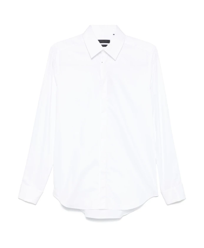 Белая хлопковая рубашка с французскими манжетами Corneliani, белый
Белая хлопковая рубашка с французскими манжетами Corneliani, белый