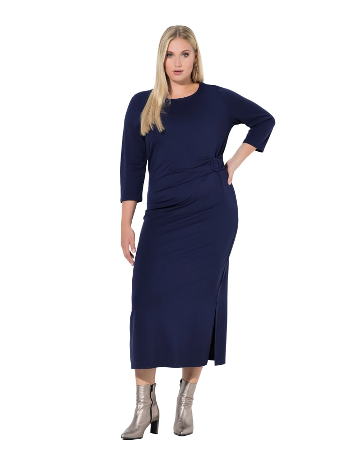 Ulla Popken Темно-синее миди-платье
Ulla Popken Темно-синее миди-платье