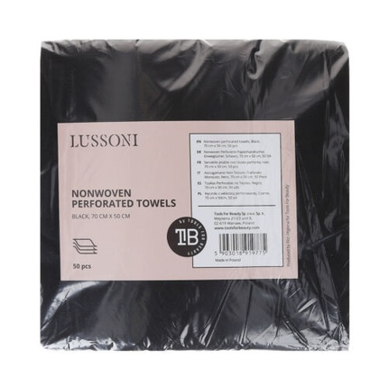 LUSSONI Нетканые перфорированные бумажные полотенца 50 шт. в упаковке, черные Tools For Beauty
LUSSONI Нетканые перфорированные бумажные полотенца 50 шт. в упаковке, черные Tools For Beauty