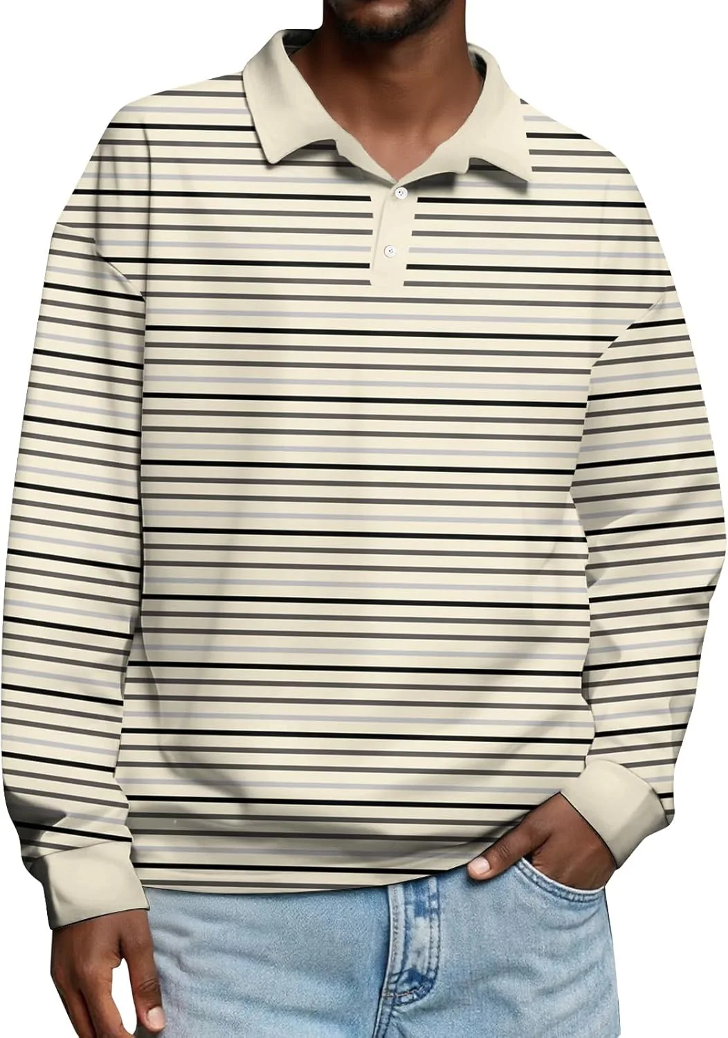 Мужская рубашка с длинным рукавом Casual, поло, Henley, расслабленный крой AAZJSS
Мужская рубашка с длинным рукавом Casual, поло, Henley, расслабленный крой AAZJSS