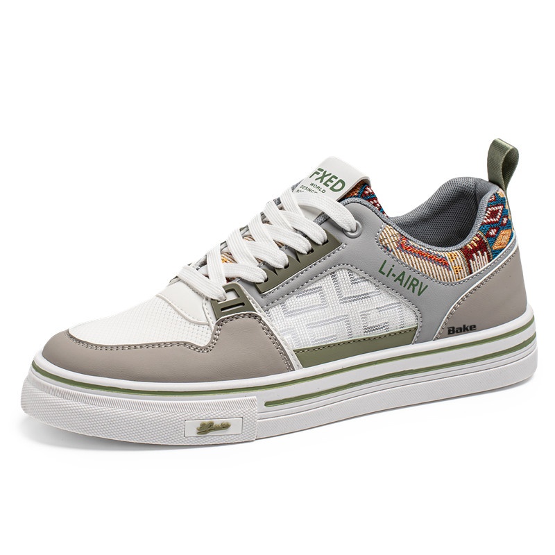 BAKE Дышащие и износостойкие мужские лоу-топ скейтборд кроссовки бело-серые, цвет White Gray
BAKE Дышащие и износостойкие мужские лоу-топ скейтборд кроссовки бело-серые, цвет White Gray