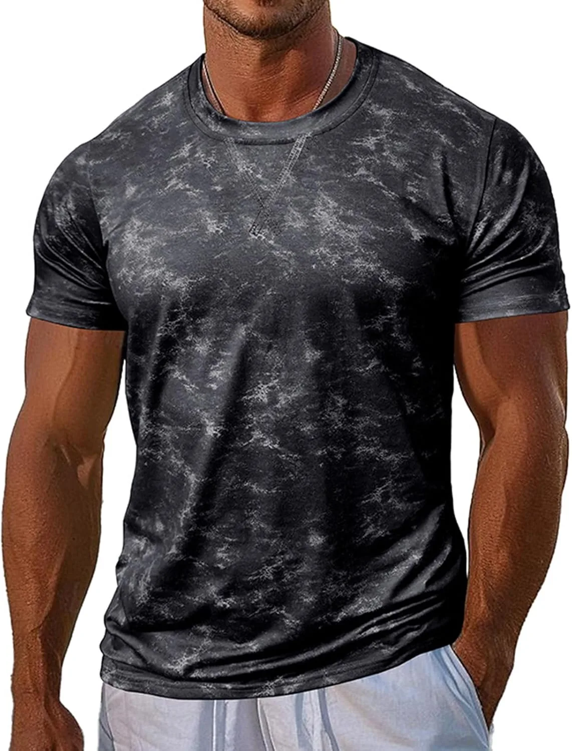 Мужская футболка с камуфляжным принтом, короткий рукав, круглый вырез Thatrich
Мужская футболка с камуфляжным принтом, короткий рукав, круглый вырез Thatrich