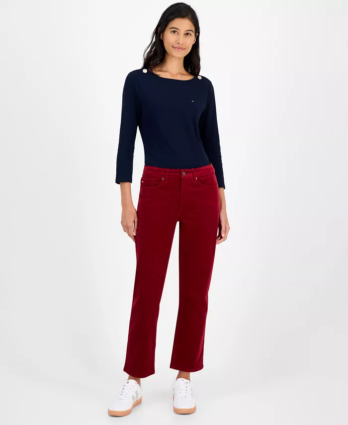 Женские прямые брюки из вельвета Tommy Hilfiger, коричневый
Женские прямые брюки из вельвета Tommy Hilfiger, коричневый