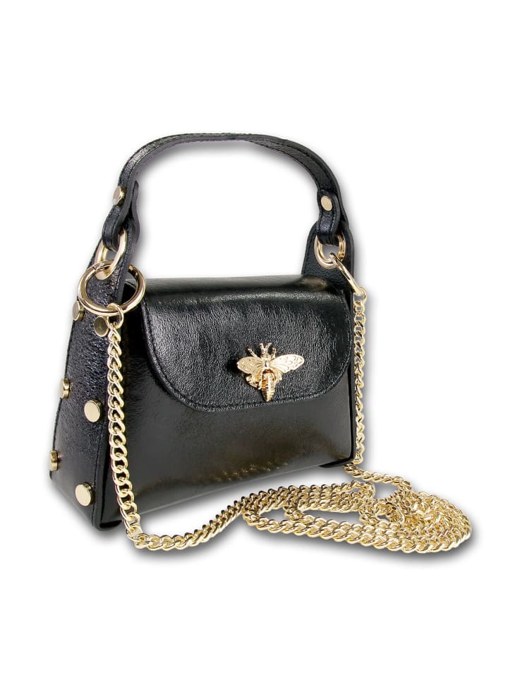 Кожаная сумка через плечо Toscanto, черная металлическая, примерно 18 см Toscanto
Кожаная сумка через плечо Toscanto, черная металлическая, примерно 18 см Toscanto