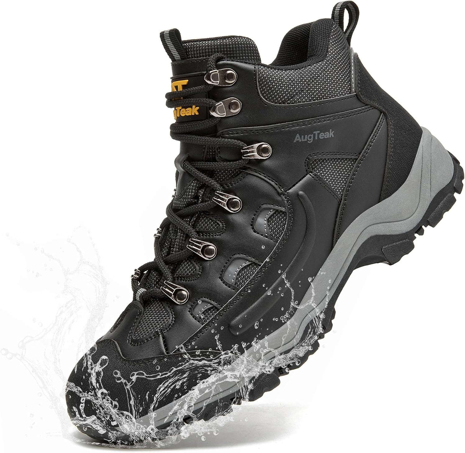 Мужские повседневные походные ботинки AugTeak, водонепроницаемые, легкие, средние по высоте, удобные для трекинга и прогулок на открытом воздухе, черный
Мужские повседневные походные ботинки AugTeak, водонепроницаемые, легкие, средние по высоте, удобные для трекинга и прогулок на открытом воздухе, черный