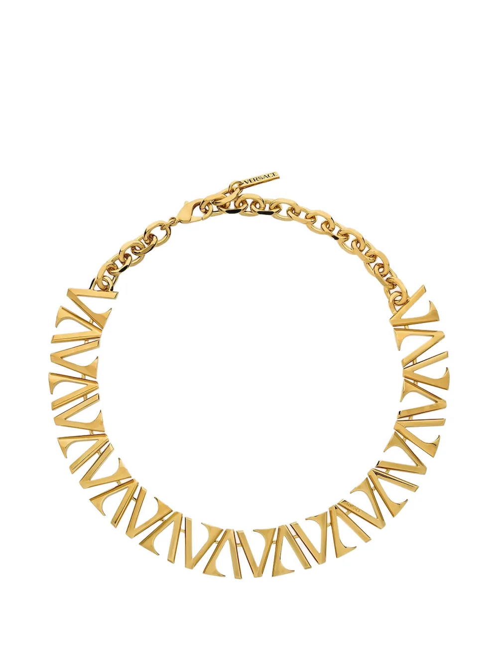 Ожерелье-цепочка с логотипом Versace, золотой
Ожерелье-цепочка с логотипом Versace, золотой