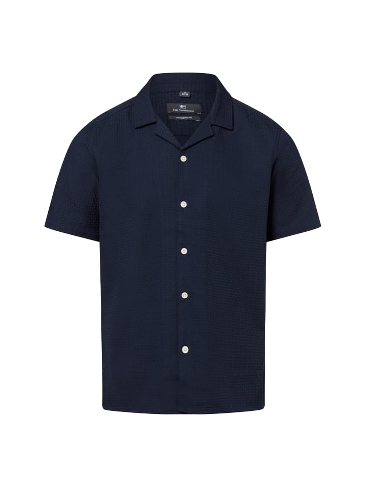 Рубашка с короткими рукавами темно-синего цвета Nils Sundström
Рубашка с короткими рукавами темно-синего цвета Nils Sundström