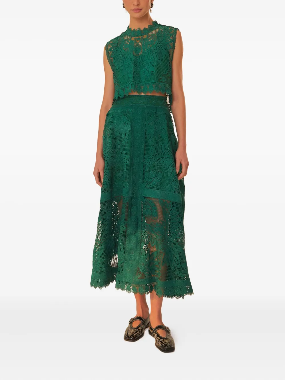 Юбка миди с цветочным кружевом FARM Rio, зеленый
Юбка миди с цветочным кружевом FARM Rio, зеленый