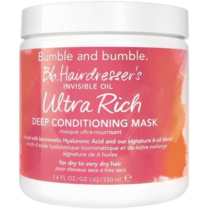 Bumble and Bumble Hairdresser's Invisible Oil Ultra Rich Deep Conditioning Mask 220 мл Bumble & bumble
Bumble and Bumble Hairdresser's Invisible Oil Ultra Rich Deep Conditioning Mask 220 мл Bumble & bumble