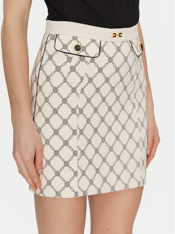 Мини-Юбка обычного кроя GO-S03-51E2-V320 Elisabetta Franchi, экрю
Мини-Юбка обычного кроя GO-S03-51E2-V320 Elisabetta Franchi, экрю