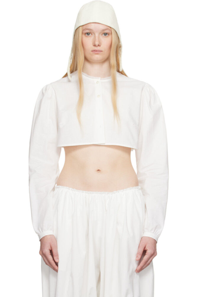 Белая хлопковая укороченная блузка COLLEEN ALLEN
Белая хлопковая укороченная блузка COLLEEN ALLEN