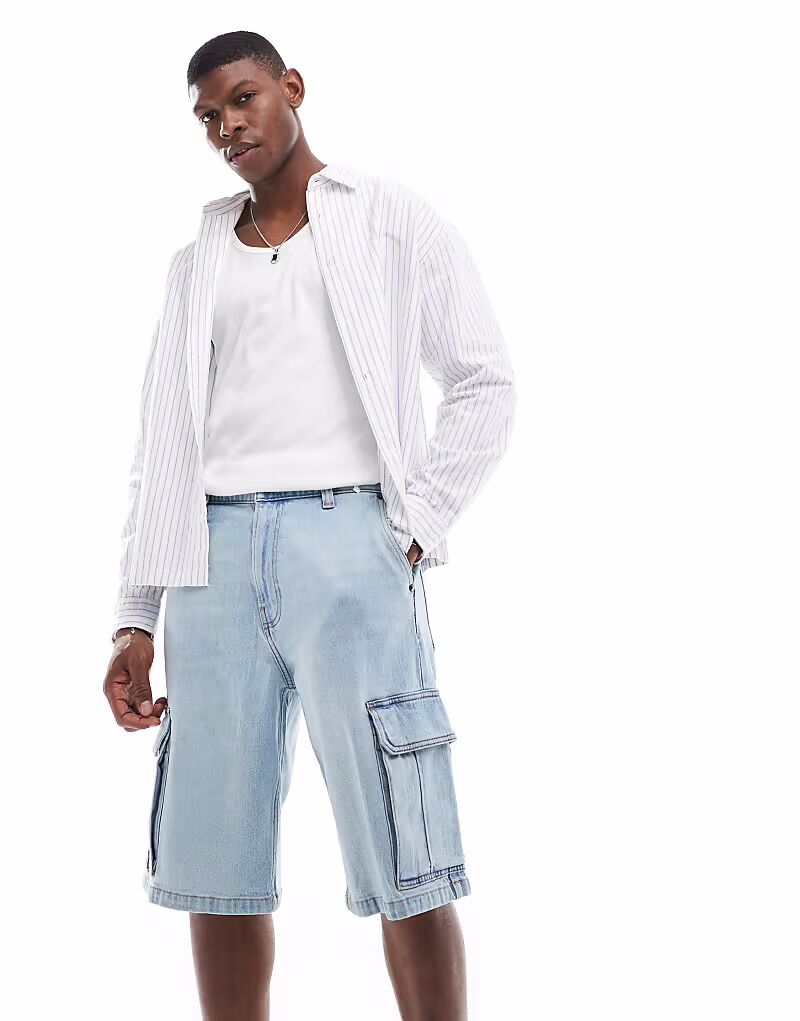 Hollister мешковатые карго-шорты в светло-голубом цвете
Hollister мешковатые карго-шорты в светло-голубом цвете