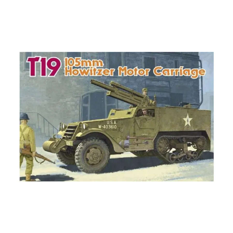 Моторный лафет 105-мм гаубицы Т19, Dragon Models - '39 to '45 Series - United States (1:35)
Моторный лафет 105-мм гаубицы Т19, Dragon Models - '39 to '45 Series - United States (1:35)