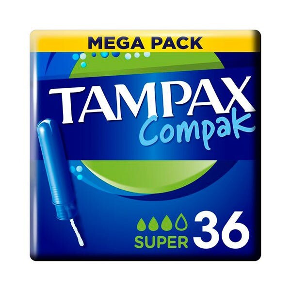 Тампакс Компак Супер 36 36 шт Tampax
Тампакс Компак Супер 36 36 шт Tampax