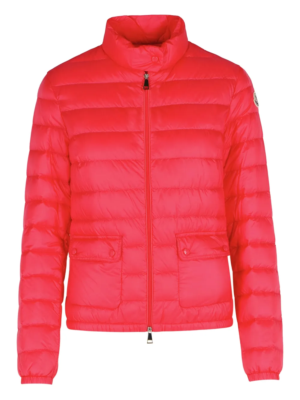 Дутый пуховик с логотипом и накладными карманами на клапанах Moncler, розовый
Дутый пуховик с логотипом и накладными карманами на клапанах Moncler, розовый