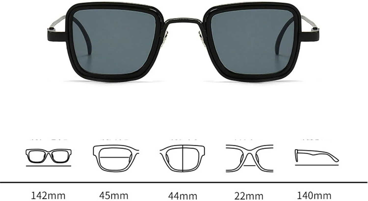 Willochra Классические модные квадратные солнцезащитные очки конфетных цветов для женщин, ретро-тренд для мужчин, металлические прямоугольные очки UV400, C7
Willochra Классические модные квадратные солнцезащитные очки конфетных цветов для женщин, ретро-тренд для мужчин, металлические прямоугольные очки UV400, C7