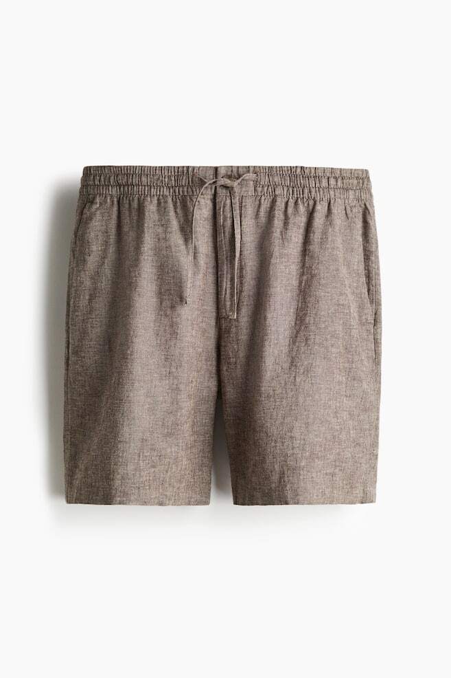 Шорты из льняной смеси, стандартного кроя H&M, бежевый
Шорты из льняной смеси, стандартного кроя H&M, бежевый