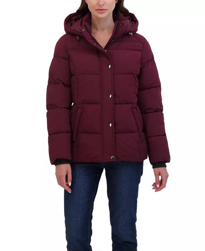 Женская короткая эластичная стеганая куртка с капюшоном Sebby Collection, красный
Женская короткая эластичная стеганая куртка с капюшоном Sebby Collection, красный