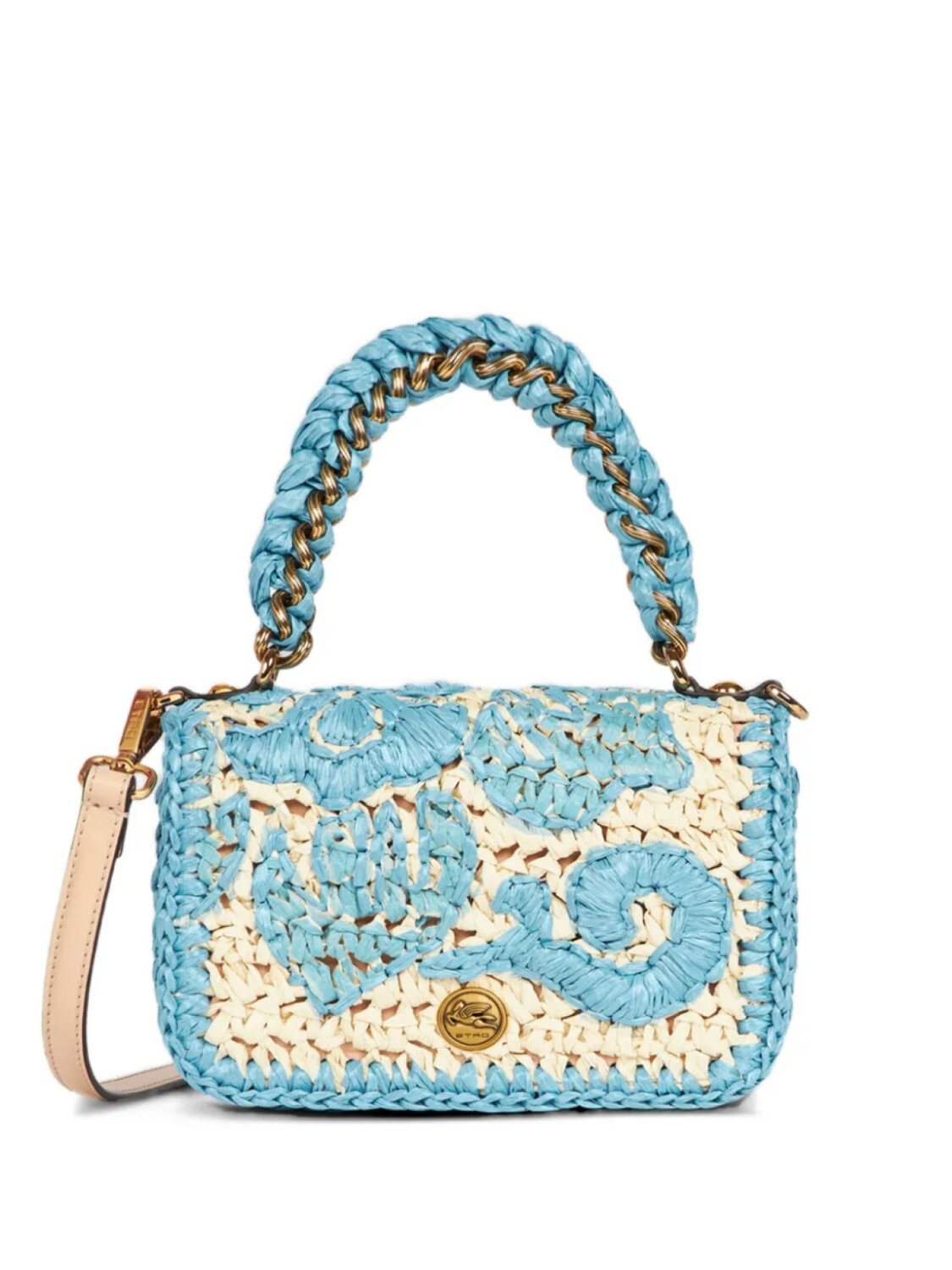 ETRO плетеная сумка-тоут размера мини, синий
ETRO плетеная сумка-тоут размера мини, синий