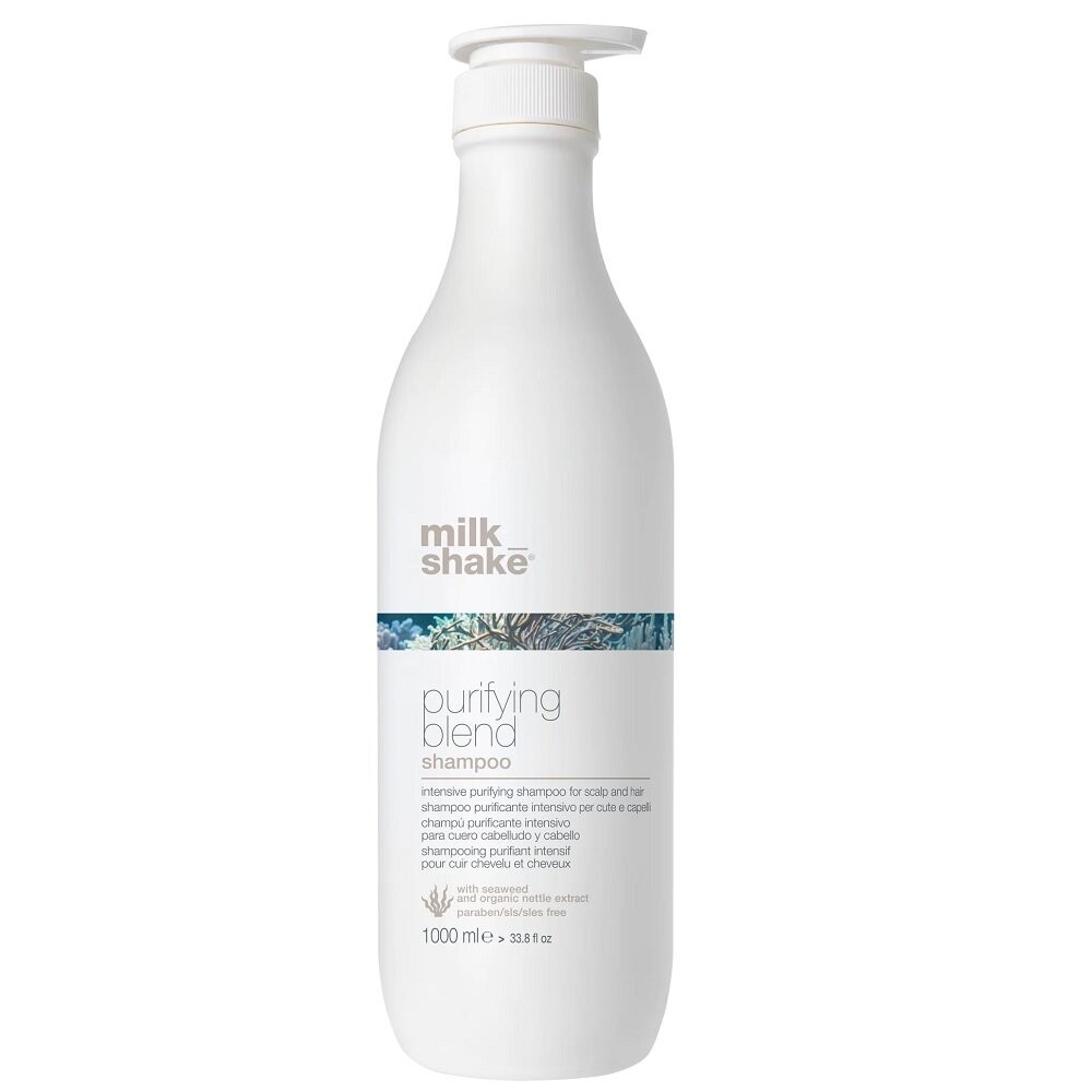 Milk Shake, Purifying Blend Shampoo, Интенсивно очищающий шампунь для кожи головы и волос, 1000мл
Milk Shake, Purifying Blend Shampoo, Интенсивно очищающий шампунь для кожи головы и волос, 1000мл