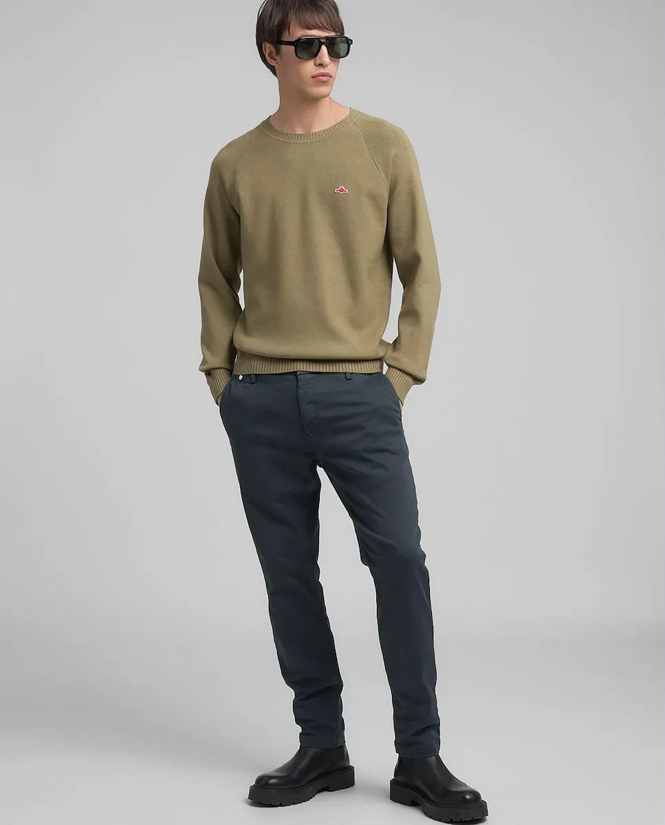 Мужской свитер с длинными рукавами и круглым вырезом Replay, хаки
Мужской свитер с длинными рукавами и круглым вырезом Replay, хаки