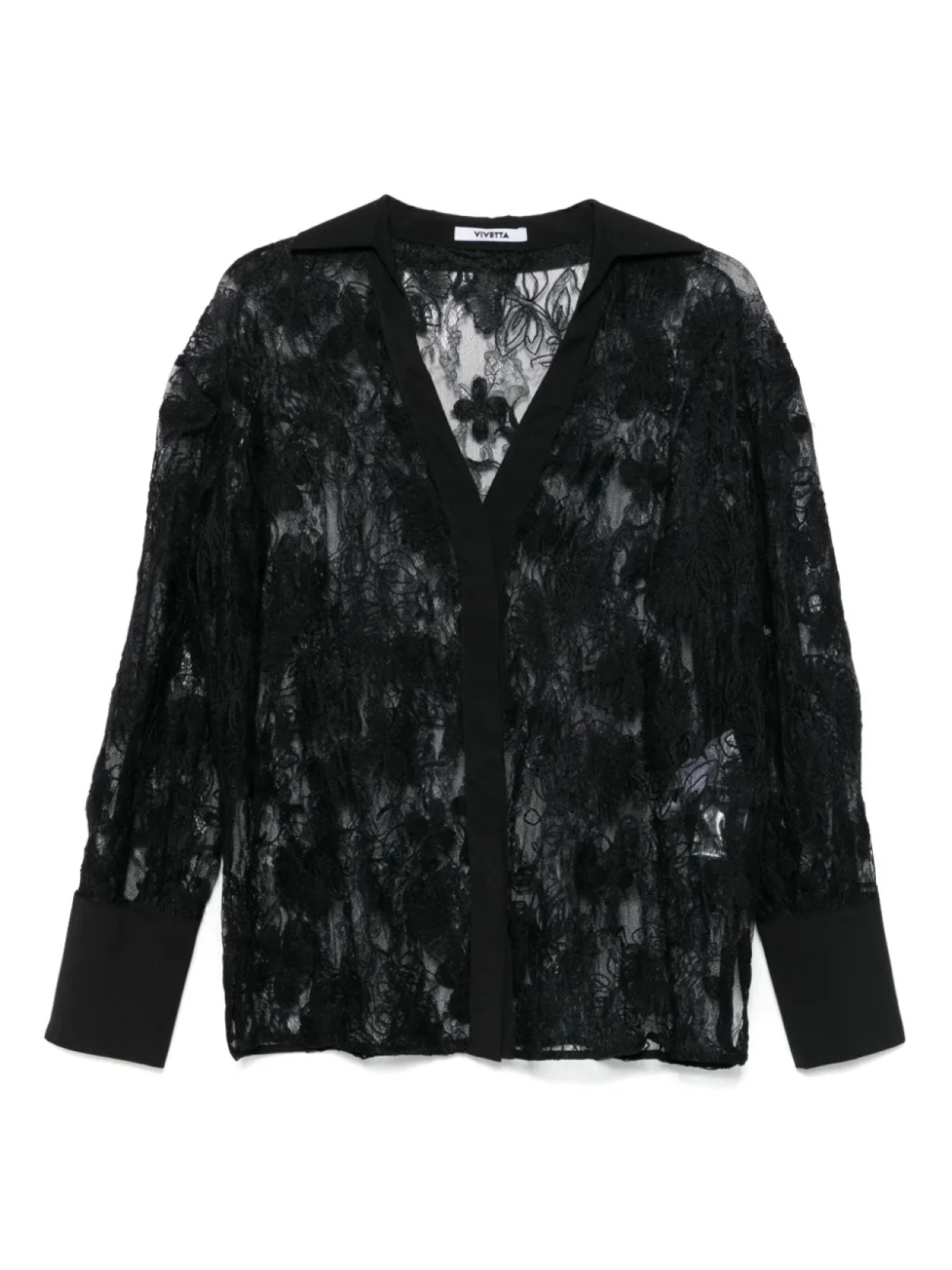 Кружевная рубашка Vivetta, черный
Кружевная рубашка Vivetta, черный