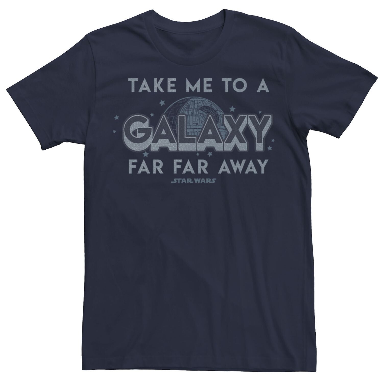 Мужская футболка с надписью Take Me To A Galaxy Far Away Star Wars
Мужская футболка с надписью Take Me To A Galaxy Far Away Star Wars