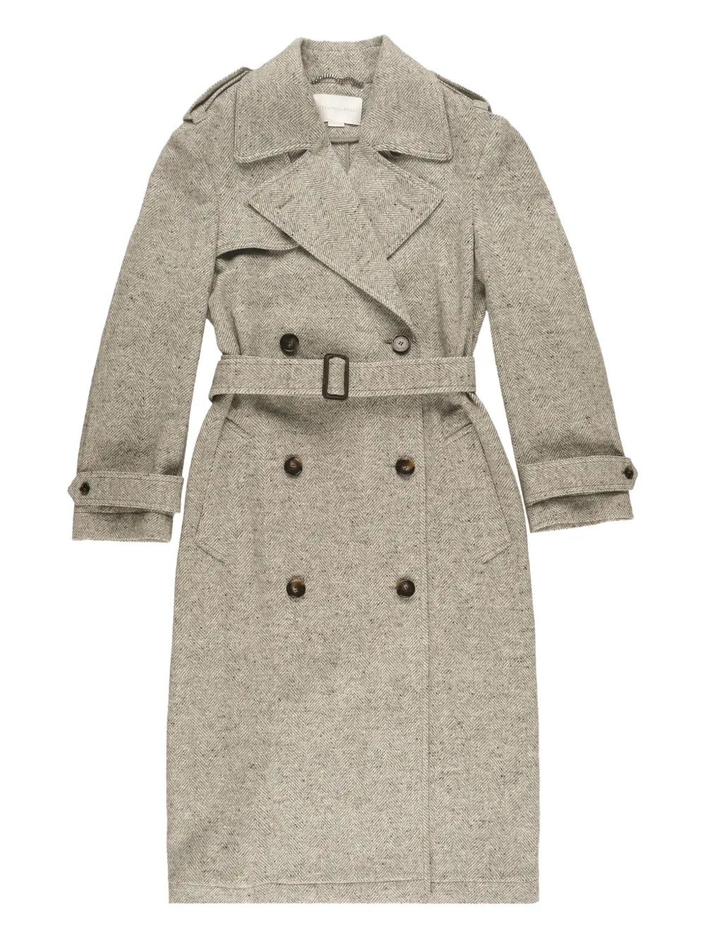 Пальто с поясом в елочку STELLA MCCARTNEY, нейтральный
Пальто с поясом в елочку STELLA MCCARTNEY, нейтральный