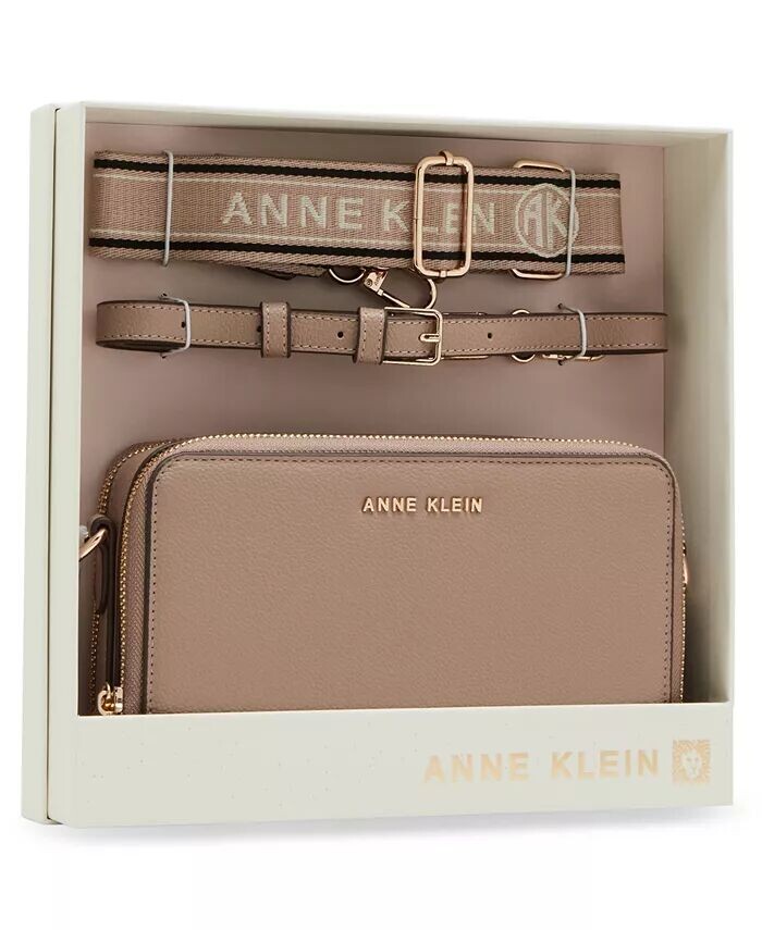 Подарочный набор из трех предметов с двойной молнией и камерой через плечо Anne Klein, коричневый
Подарочный набор из трех предметов с двойной молнией и камерой через плечо Anne Klein, коричневый