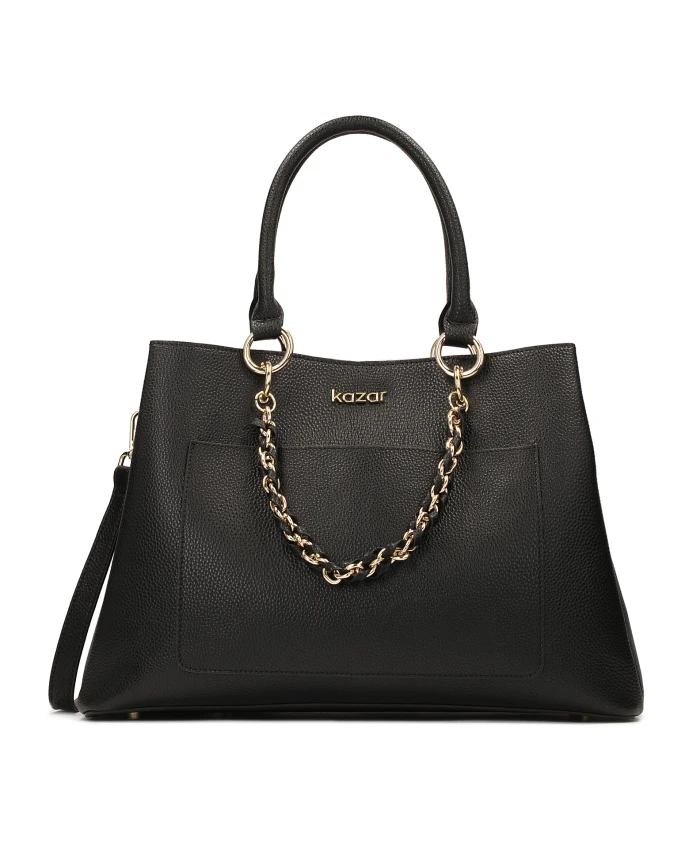 Элегантная сумочка из гороховой кожи Kazar, черный
Элегантная сумочка из гороховой кожи Kazar, черный