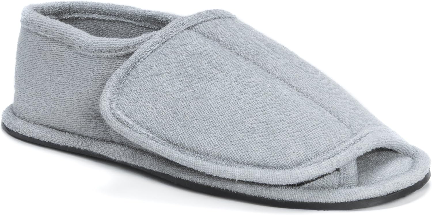 Muk LUKS Muk LUKS Мужские махровые регулируемые тапочки с открытым носком и полным покрытием стопы - темно-синие
Muk LUKS Muk LUKS Мужские махровые регулируемые тапочки с открытым носком и полным покрытием стопы - темно-синие