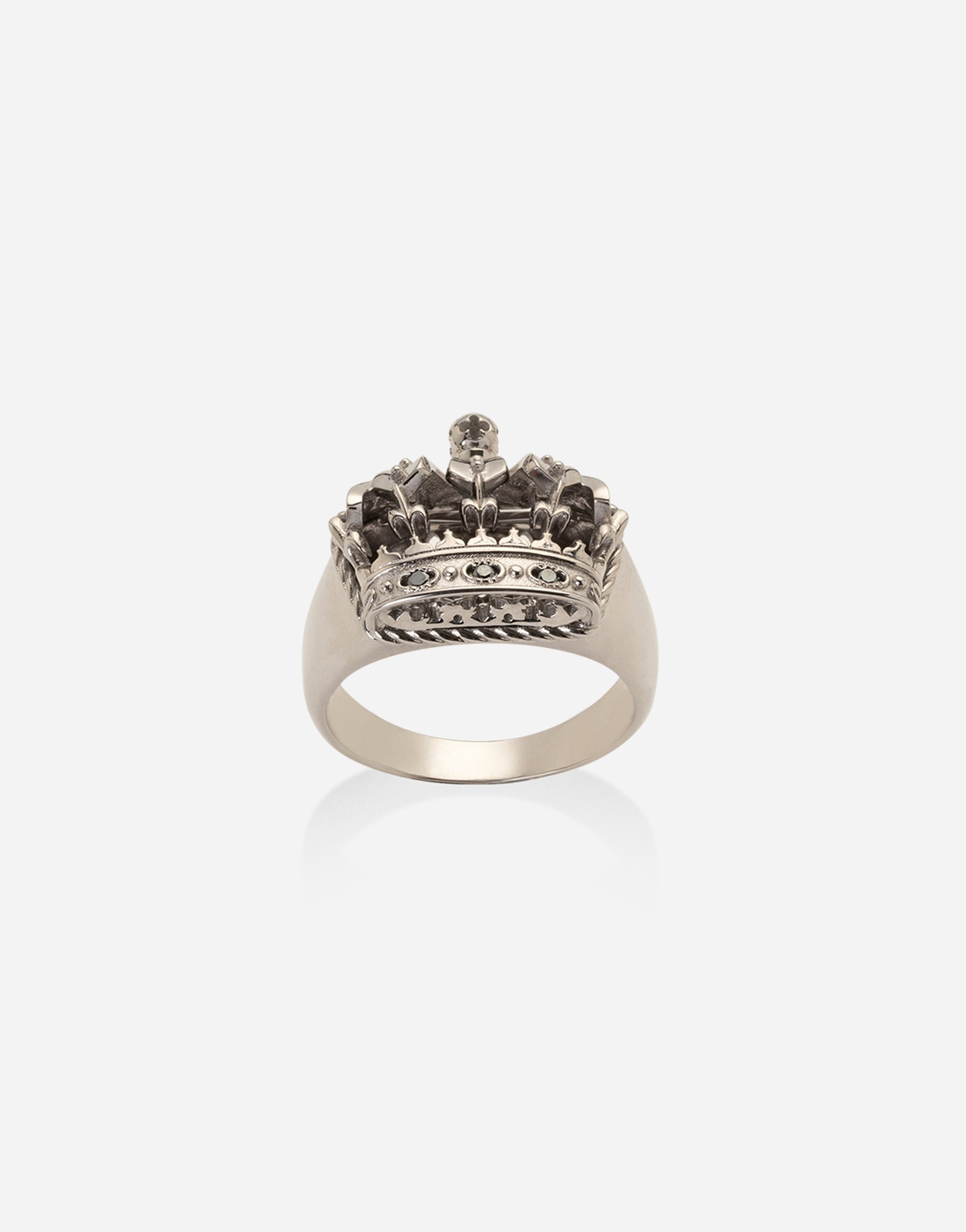 Королевское кольцо из белого золота 18 карат с черными бриллиантами Dolce & Gabbana, белое золото
Королевское кольцо из белого золота 18 карат с черными бриллиантами Dolce & Gabbana, белое золото