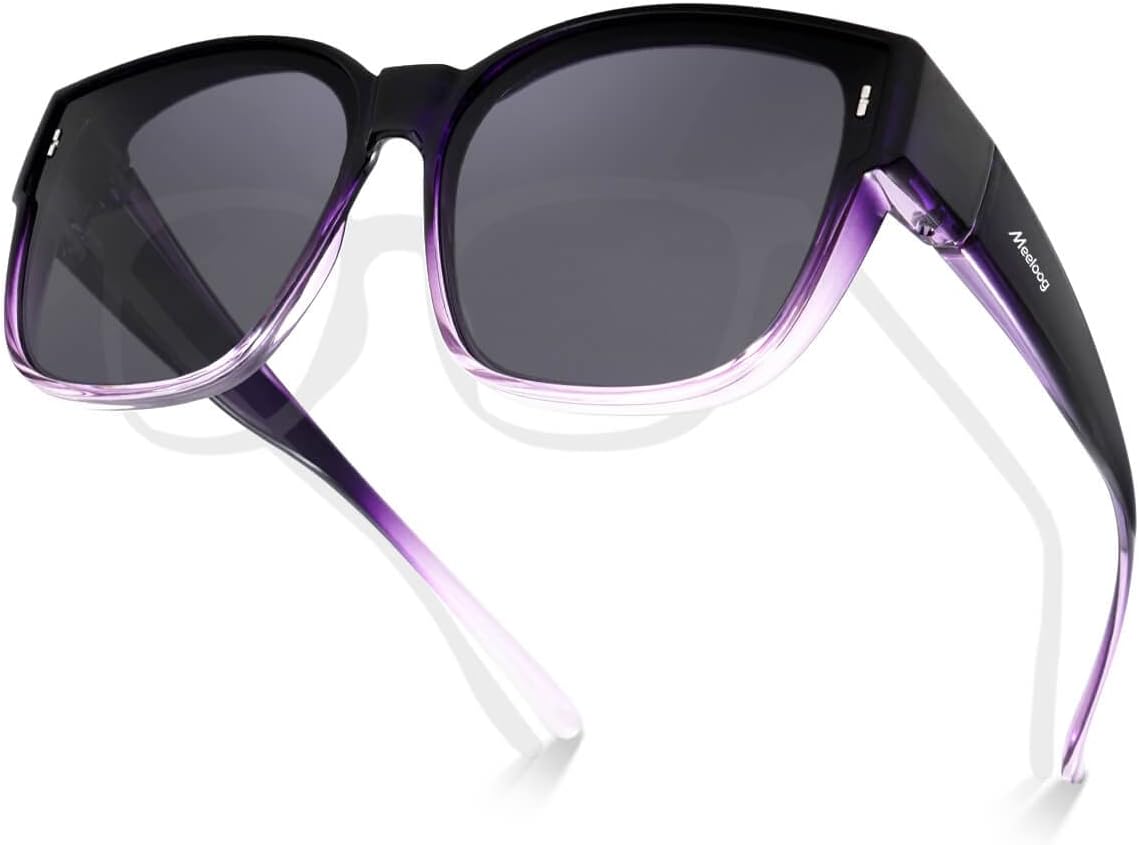 Солнцезащитные очки Meeloog Large Polarized Fit Over Glasses для женщин и мужчин, большие, модные квадратные очки для вождения и езды MST0110, P1 Gradient Purple Frame/Black Lens
Солнцезащитные очки Meeloog Large Polarized Fit Over Glasses для женщин и мужчин, большие, модные квадратные очки для вождения и езды MST0110, P1 Gradient Purple Frame/Black Lens