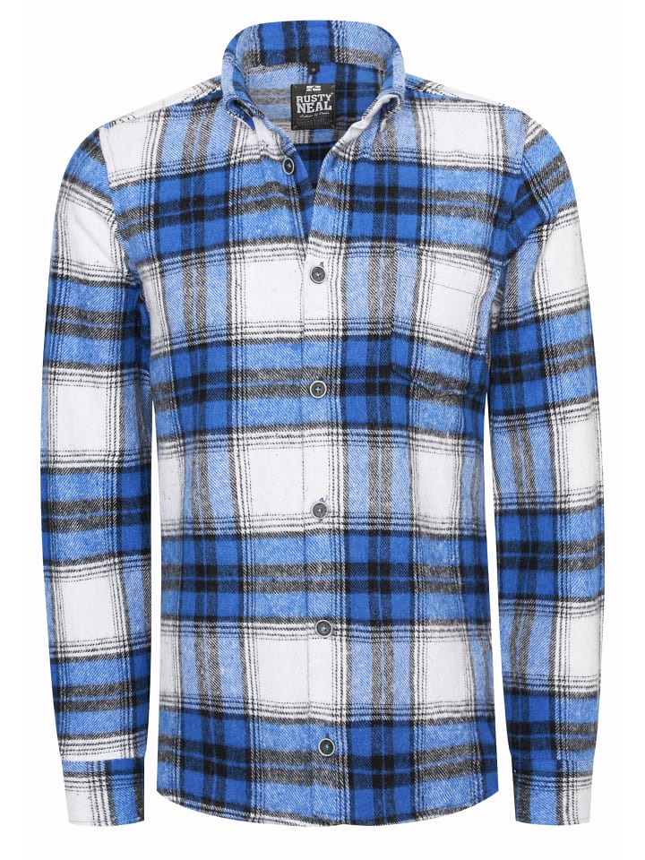 Рубашка из фланели Дровосек синего/бежевого цвета Rusty Neal
Рубашка из фланели Дровосек синего/бежевого цвета Rusty Neal