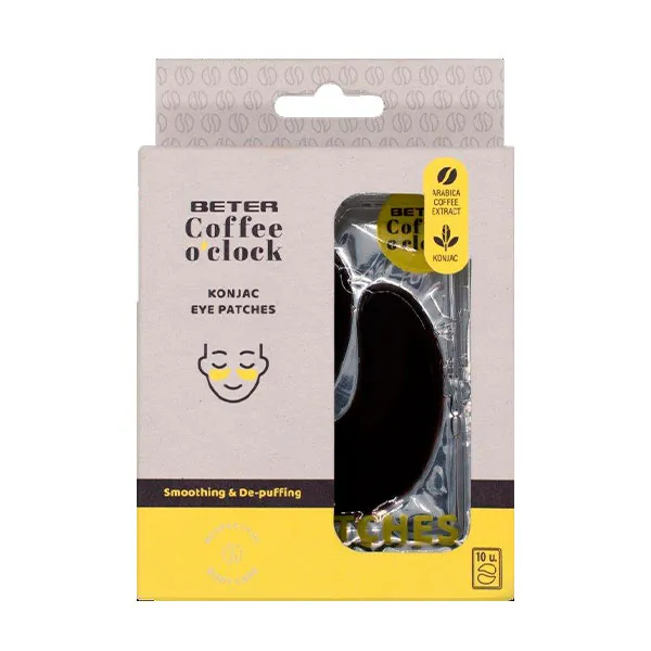 Патчи для контура глаз Coffee O'clock Konjac Eye Patches Beter, 10 UD
Патчи для контура глаз Coffee O'clock Konjac Eye Patches Beter, 10 UD