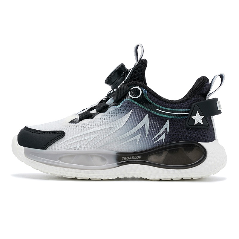 Детские повседневные кроссовки с амортизацией и дышащим верхом Kids' TROADLOP, черный/белый 
Детские повседневные кроссовки с амортизацией и дышащим верхом Kids' TROADLOP, черный/белый