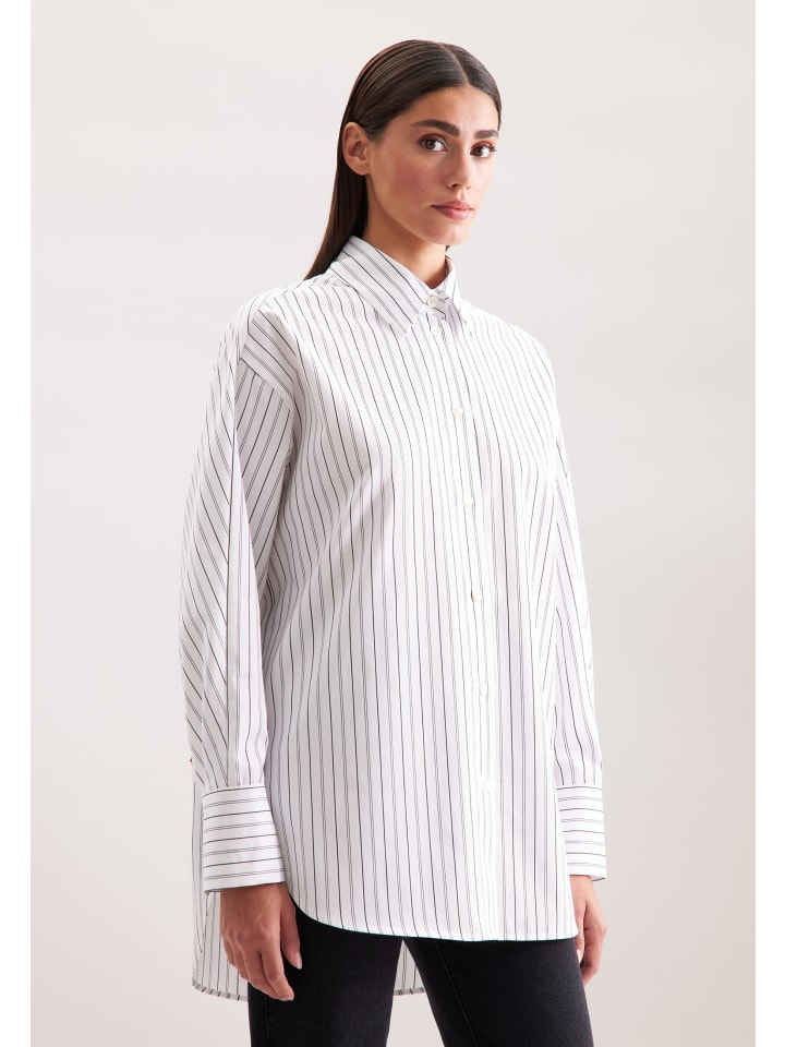 Белая блузка-рубашка свободного кроя Seidensticker
Белая блузка-рубашка свободного кроя Seidensticker