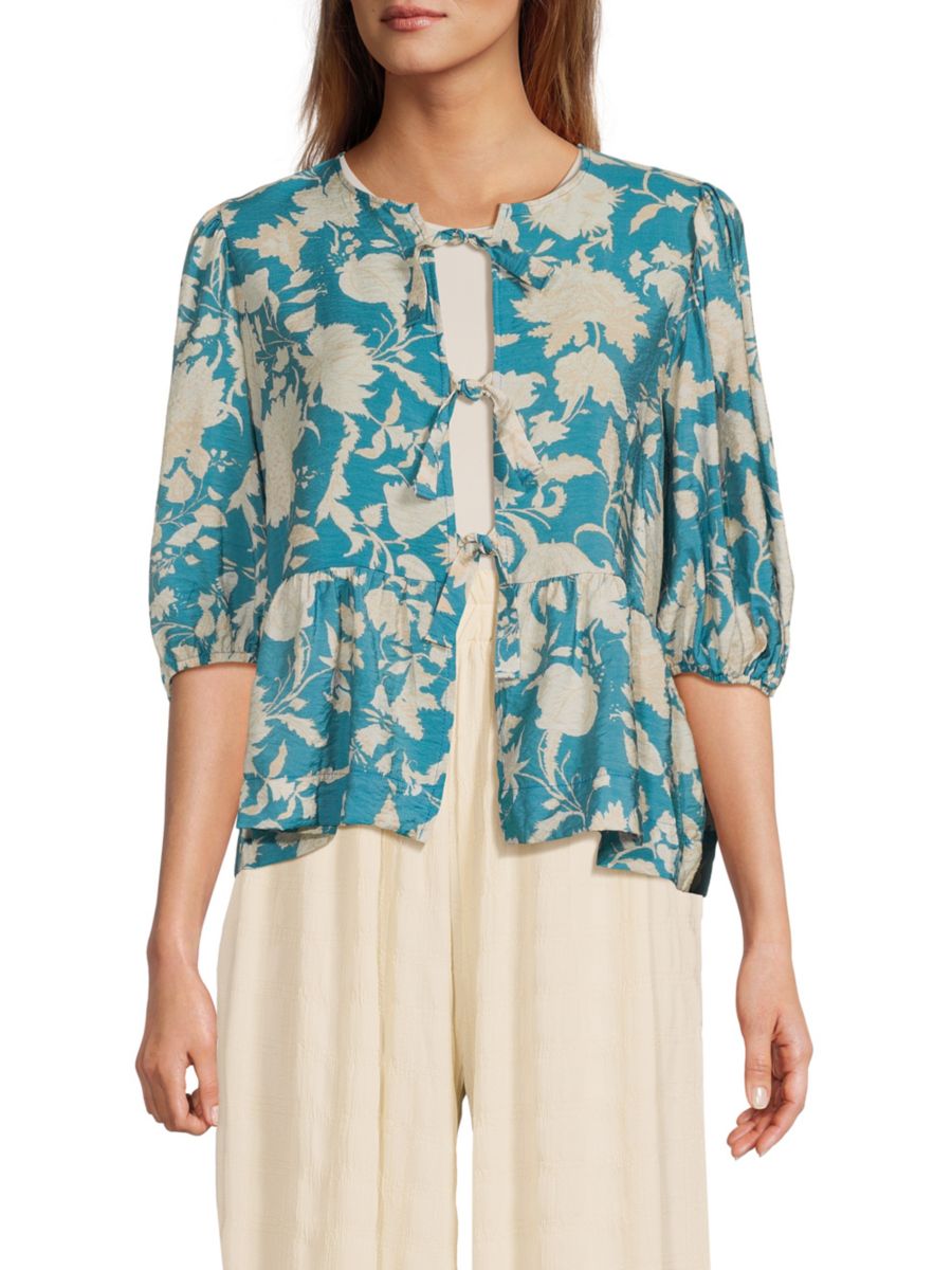 Блузка с завязкой спереди Renee C., синий
Блузка с завязкой спереди Renee C., синий