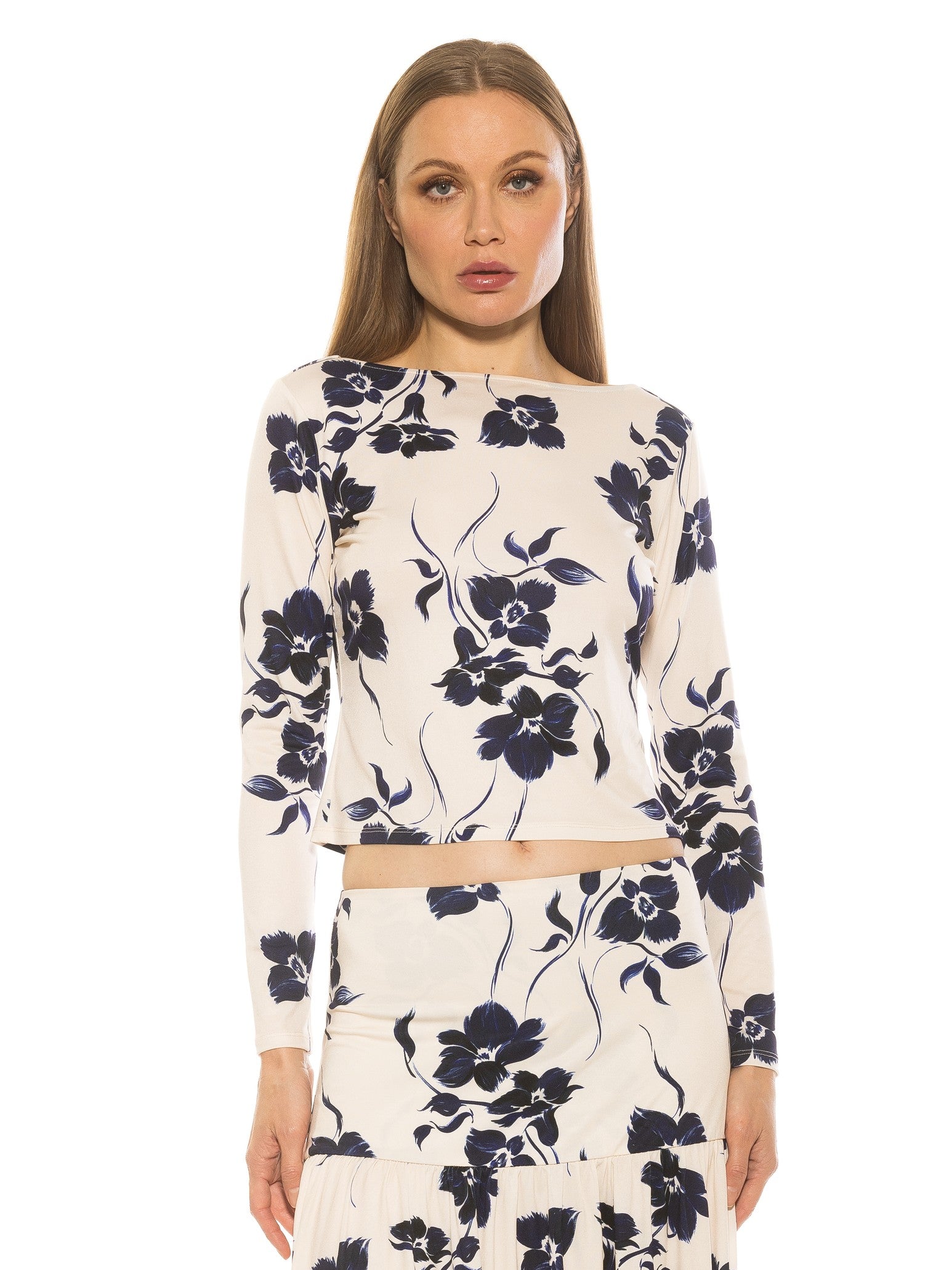 Рубашка Далия ALEXIA ADMOR, цвет blue floral 
Рубашка Далия ALEXIA ADMOR, цвет blue floral