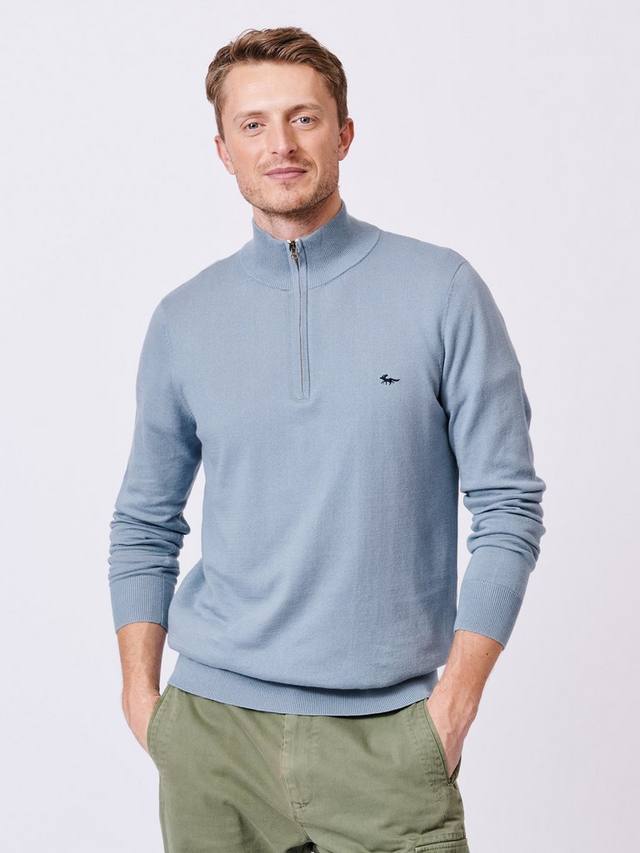 Джемпер Daw Zip Neck из хлопкового трикотажа Aubin, Pale Blue
Джемпер Daw Zip Neck из хлопкового трикотажа Aubin, Pale Blue