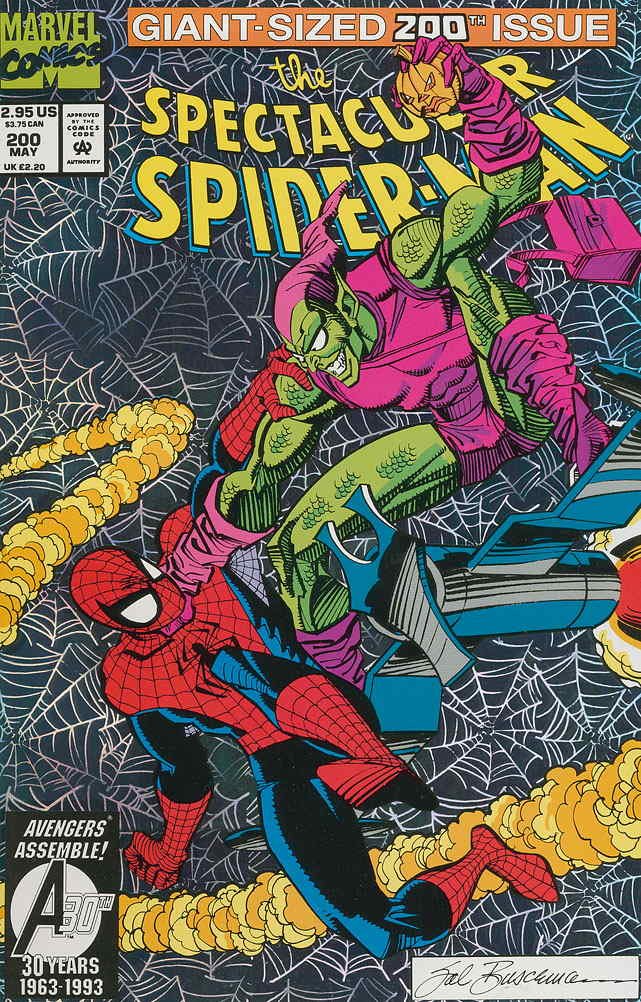 The Spectacular Spider-Man #200 Giant-Sized 200th Issue with Foil Cover "Best of Enemies" (Marvel)
The Spectacular Spider-Man #200 Giant-Sized 200th Issue with Foil Cover "Best of Enemies" (Marvel)