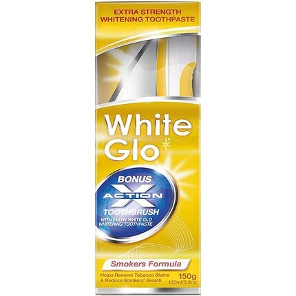 Зубная паста для курильщиков Formula Intense Extra Strength Отбеливающая зубная паста 150 г, White Glo
Зубная паста для курильщиков Formula Intense Extra Strength Отбеливающая зубная паста 150 г, White Glo