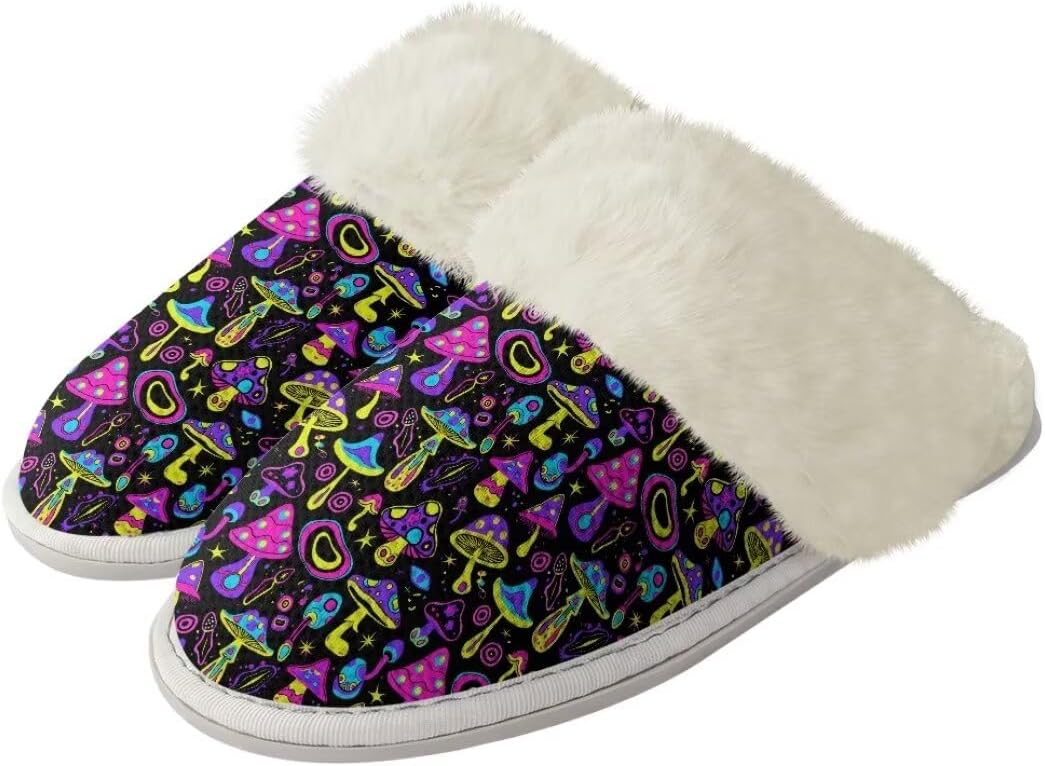 Женские и мужские пушистые тапочки с антискользящей подошвой, легкие зимние уютные домашние тапочки для гостиной Xixirimido, Mushrooms
Женские и мужские пушистые тапочки с антискользящей подошвой, легкие зимние уютные домашние тапочки для гостиной Xixirimido, Mushrooms